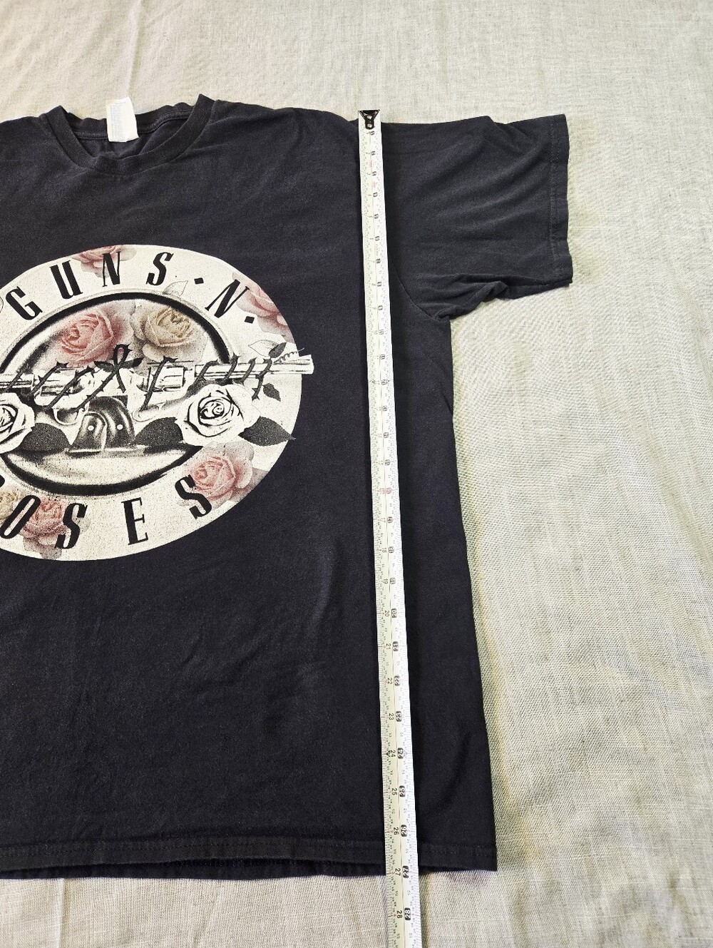 Guns N' Roses Classic Bullet Logo Graphic T-Shirt Mens XL Black 100% Cotton - Picture 8 of 8